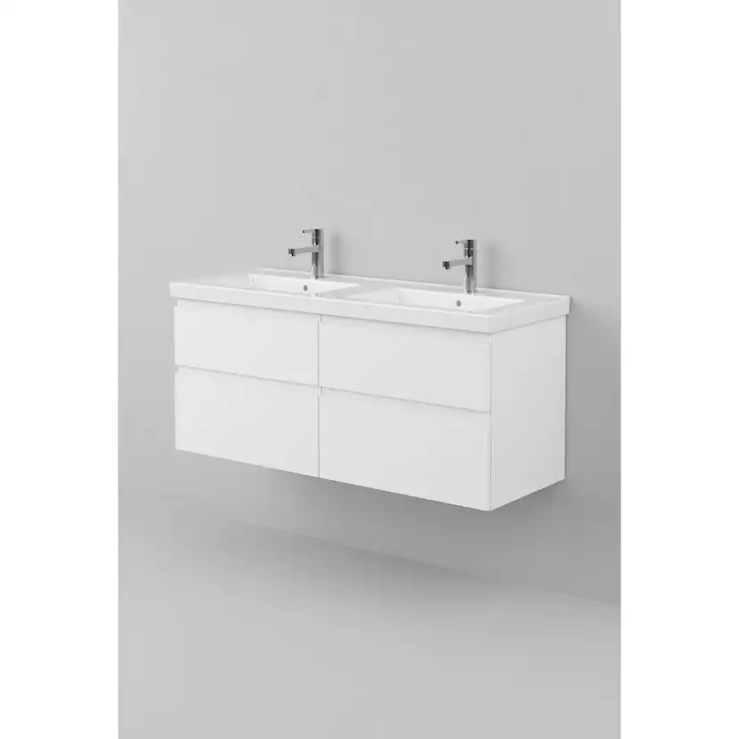 Möbelpaket INR Viskan Grip med Spegel Feel, Grepplist och Tvättställ med 4 Lådor