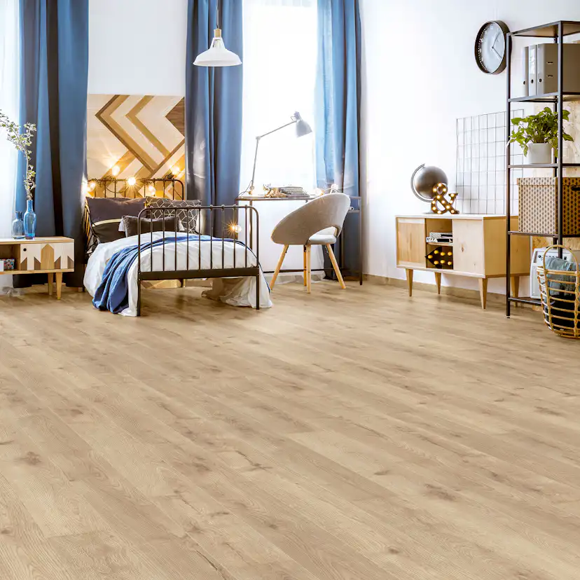 Laminatgolv Nordic Floor Plank Longboard Ek Vit 1-Stav