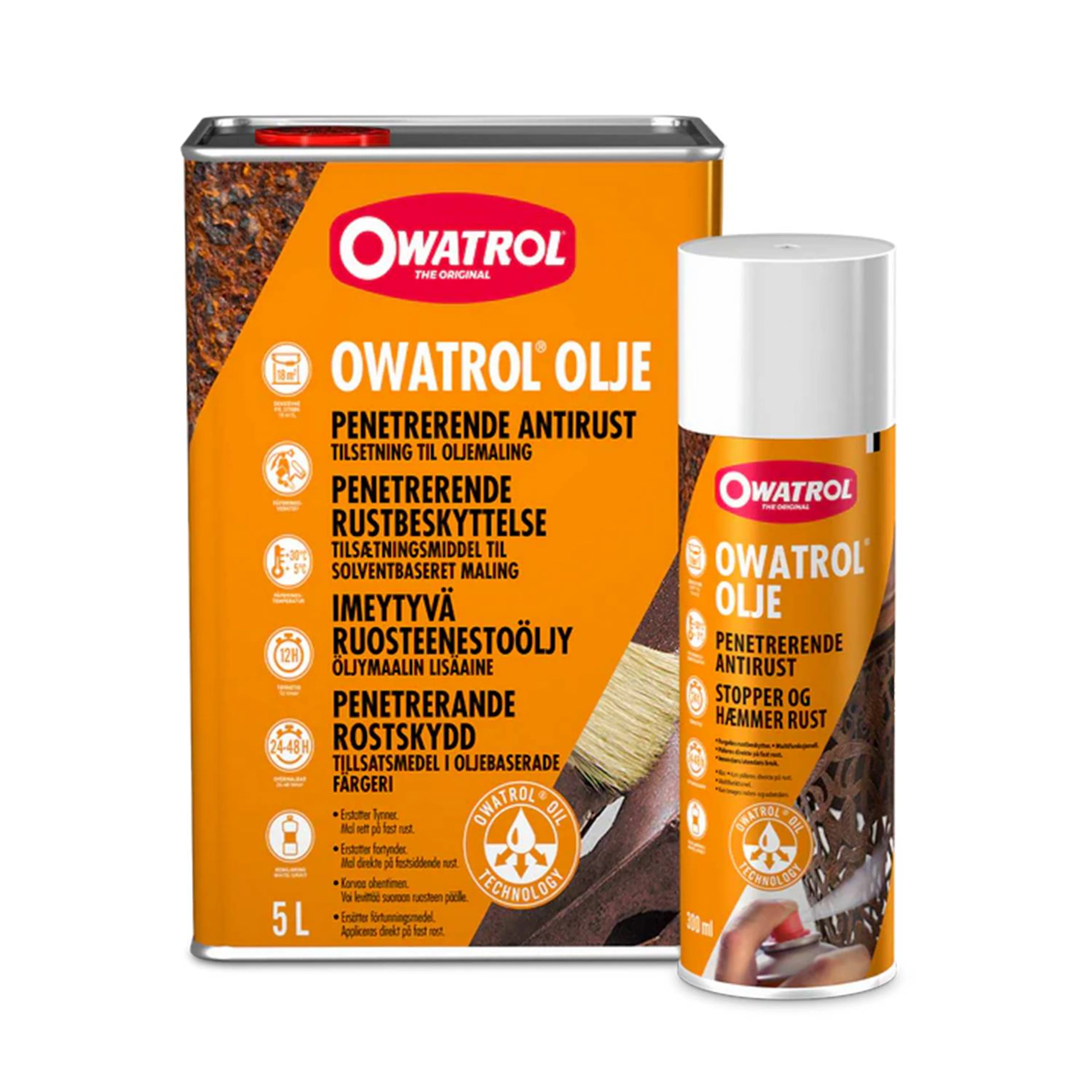 Rostskydd Och Primer Owatrol Olja Spray 300ml