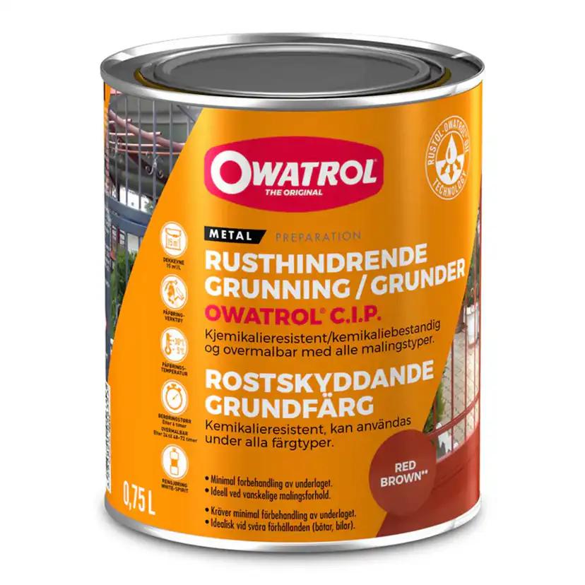 Rostförebyggande Owatrol C.I.Pprimer 075 Liter