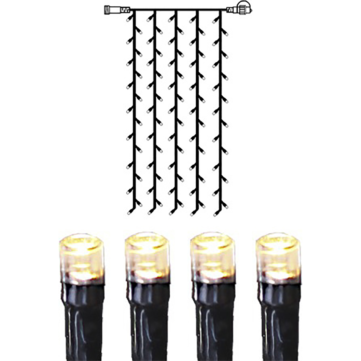 Ljusgardin Star Trading Extra System Decor 100L