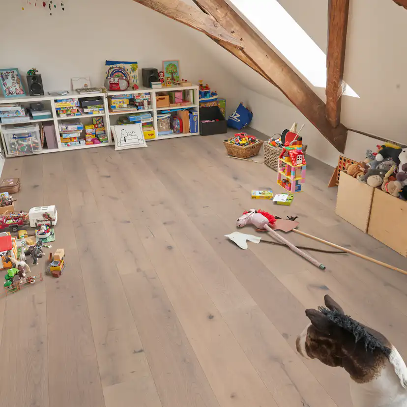 Trägolv Floorit Ek Zola Vit Olja 1-Stav