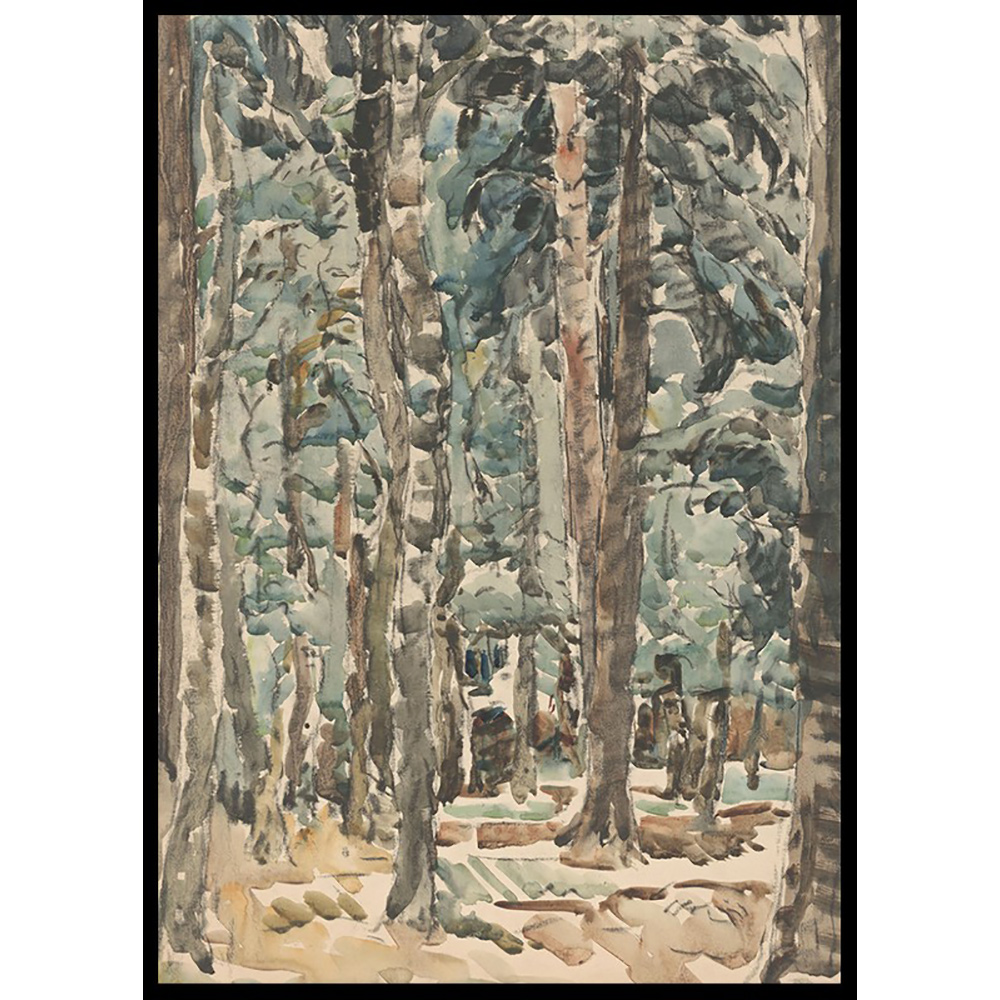 Poster Gallerix Bosgezicht By Wilhelmus Johannes Steenhoff