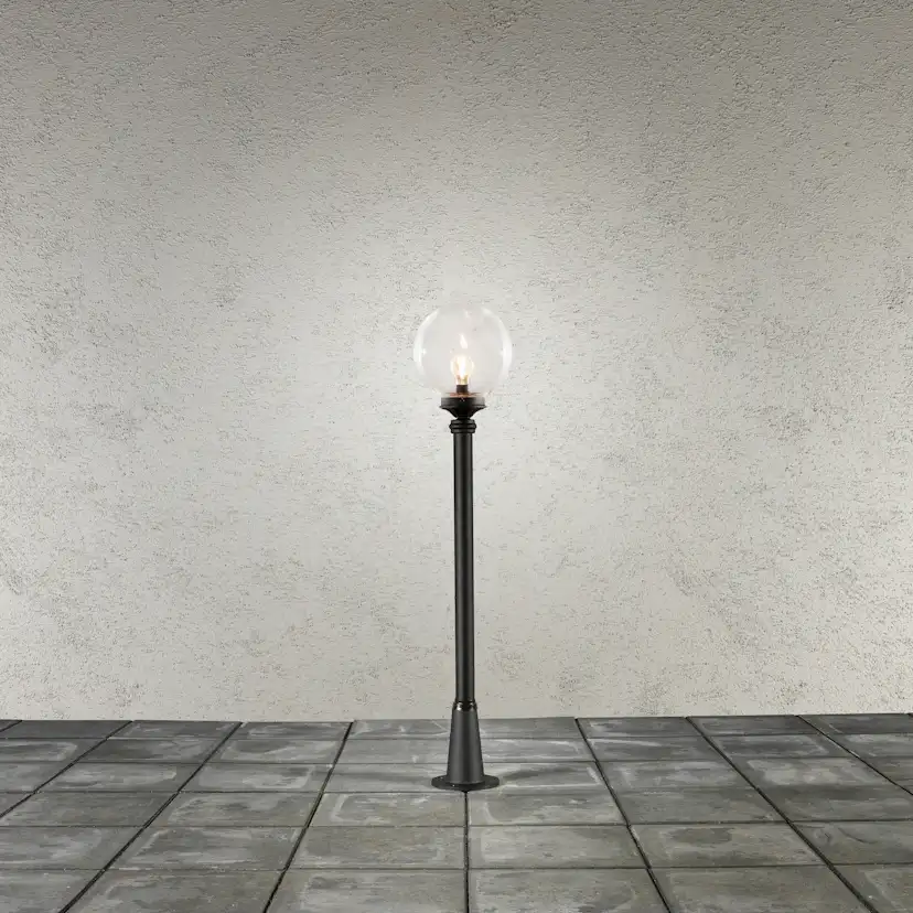 Trädgårdslykta Gnosjö Konstsmide Orion E27 med Stolpe