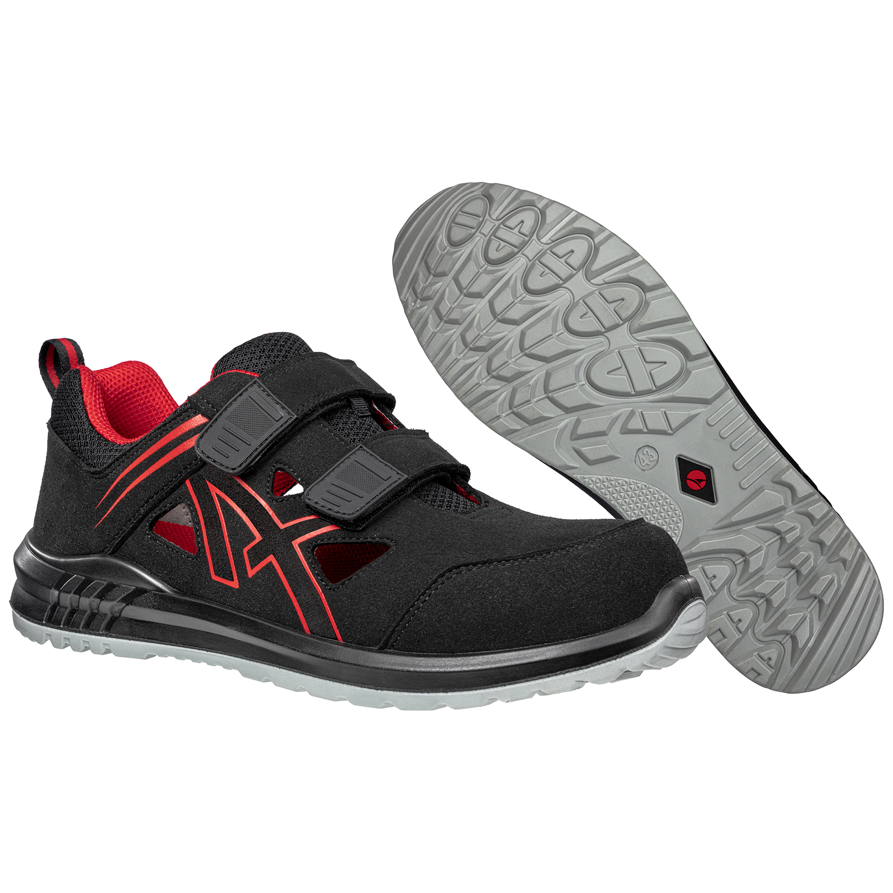 Skyddssandal Albatros 648780 Svart/Röd