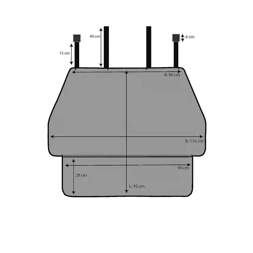 Bagagerumsskydd Pebe Universal Kort Modell