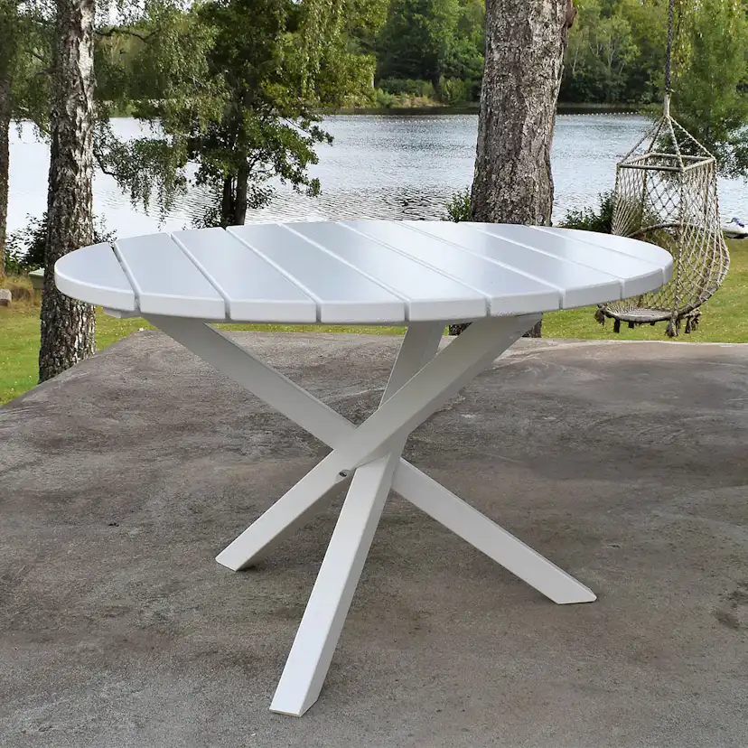 Matgrupp Baltic Garden Scottsdale Ø112 Med 4 Kungshamn Stolar