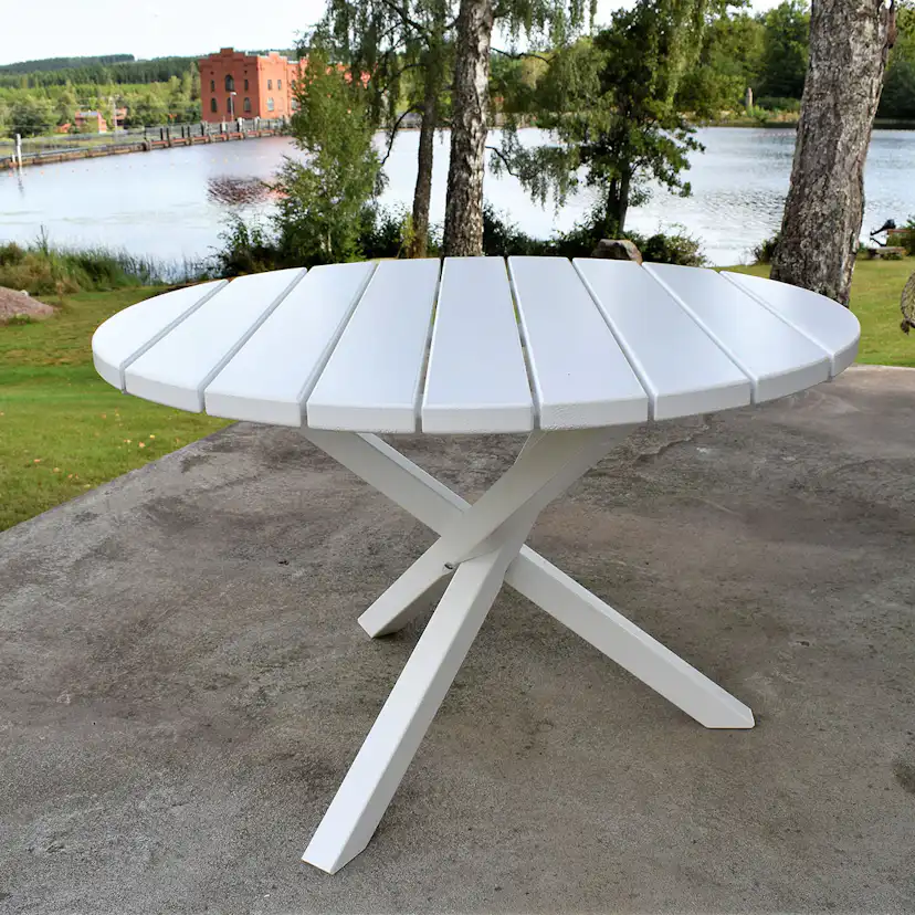 Matgrupp Baltic Garden Scottsdale Ø112 Med 4 Kungshamn Stolar