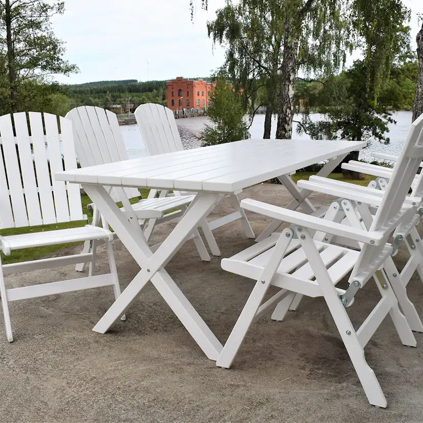 Matgrupp Baltic Garden Scottsdale 190 Med 6 Kungshamn Stolar