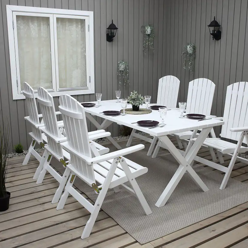 Matgrupp Baltic Garden Scottsdale 190 Med 6 Kungshamn Stolar