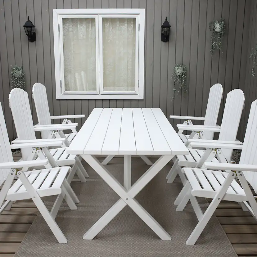 Matgrupp Baltic Garden Scottsdale 190 Med 6 Kungshamn Stolar