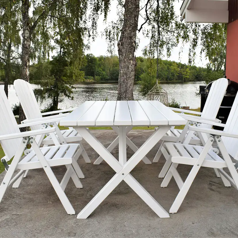 Matgrupp Baltic Garden Scottsdale 150 Med 4 Kungshamn Stolar