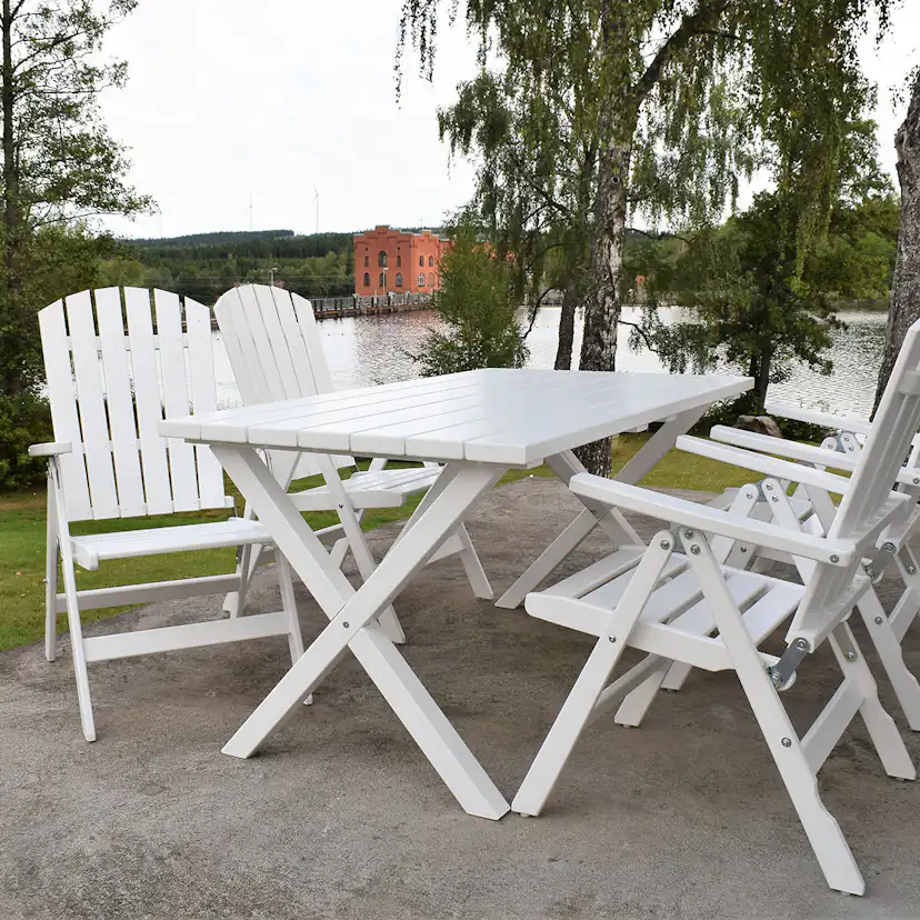 Matgrupp Baltic Garden Scottsdale 150 Med 4 Kungshamn Stolar