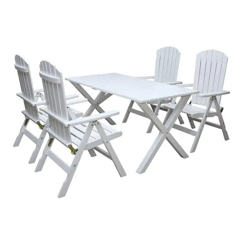 Matgrupp Baltic Garden Scottsdale 150 Med 4 Kungshamn Stolar