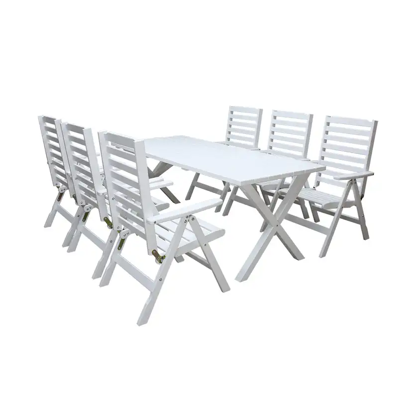 Matgrupp Baltic Garden Scottsdale 190 Med 6 Båstad Stolar