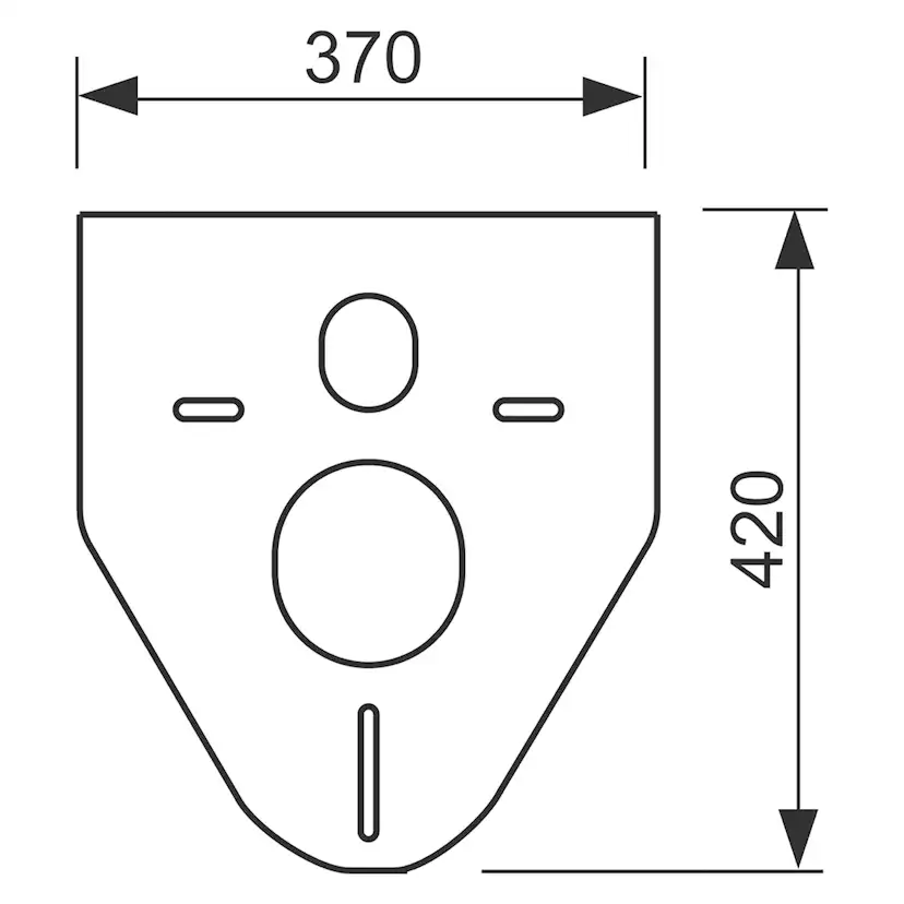 Ljuddämpningsskiva för TECE Profil