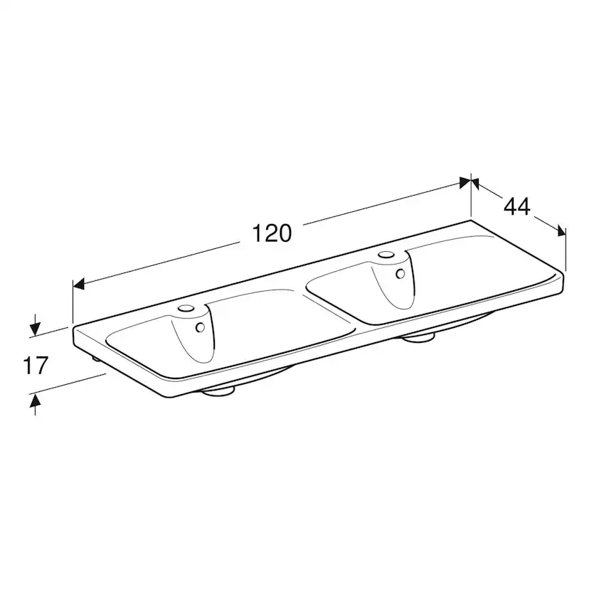 Tvättställ Ifö Vinta Art Dubbel