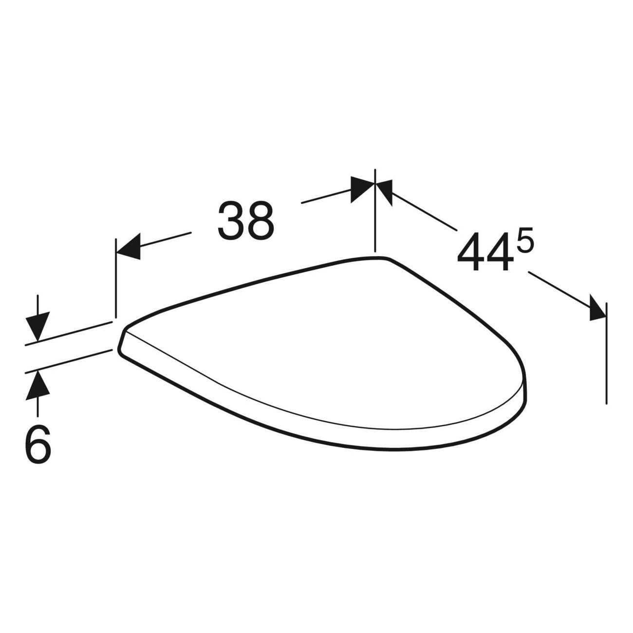 Toalettsits Ifö Pala Hårdsits