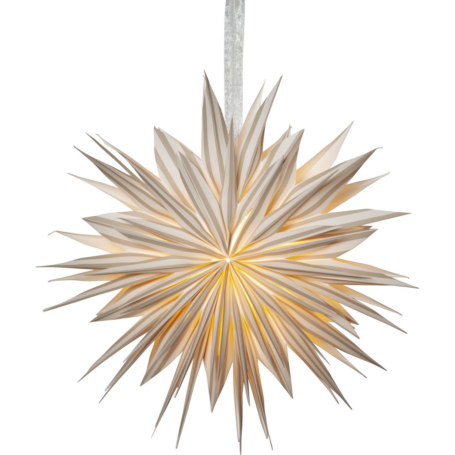 Adventsstjärna Star Trading Print Papperstjärna Randig 60 cm