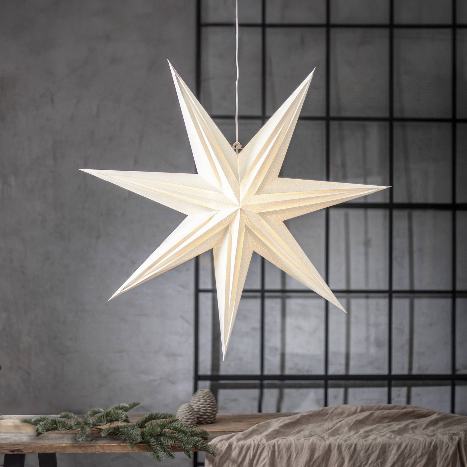 Adventsstjärna Star Trading Holly Papperstjärna