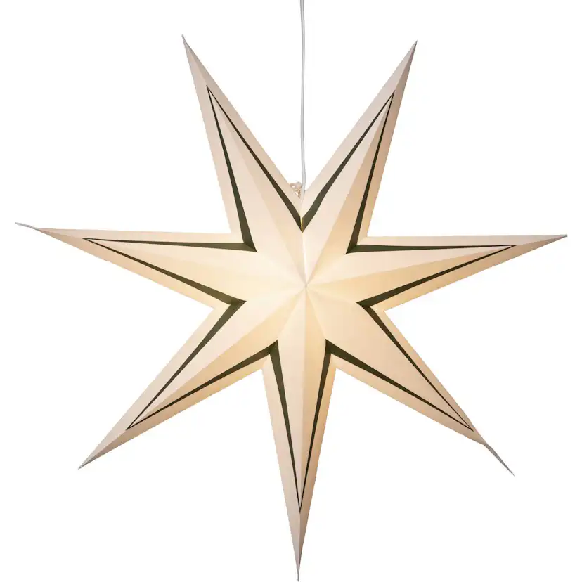 Adventsstjärna Star Trading Stripe Papperstjärna 80 cm