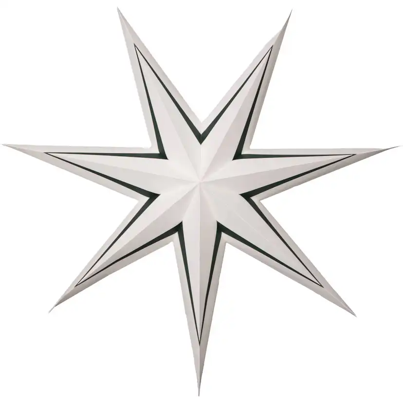 Adventsstjärna Star Trading Stripe Papperstjärna 80 cm