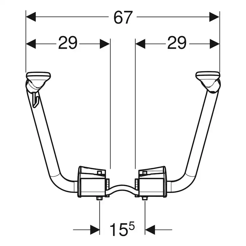 Armstöd Ifö Vinta med WC-pappershållare
