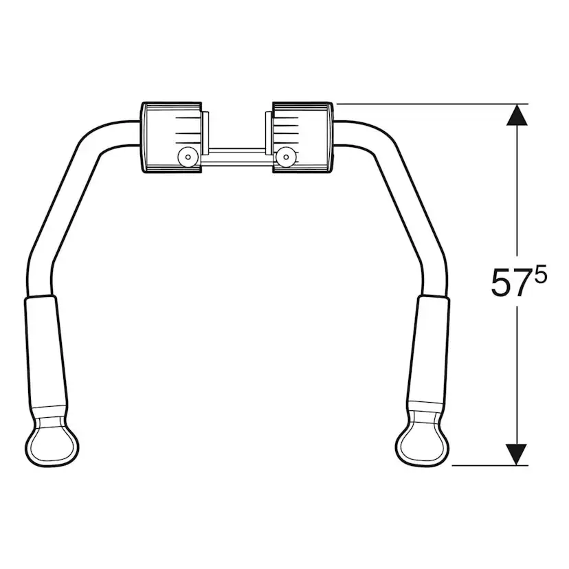Armstöd Ifö Vinta med WC-pappershållare