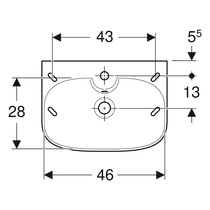Tvättställ Ifö Vinta Rektangulär