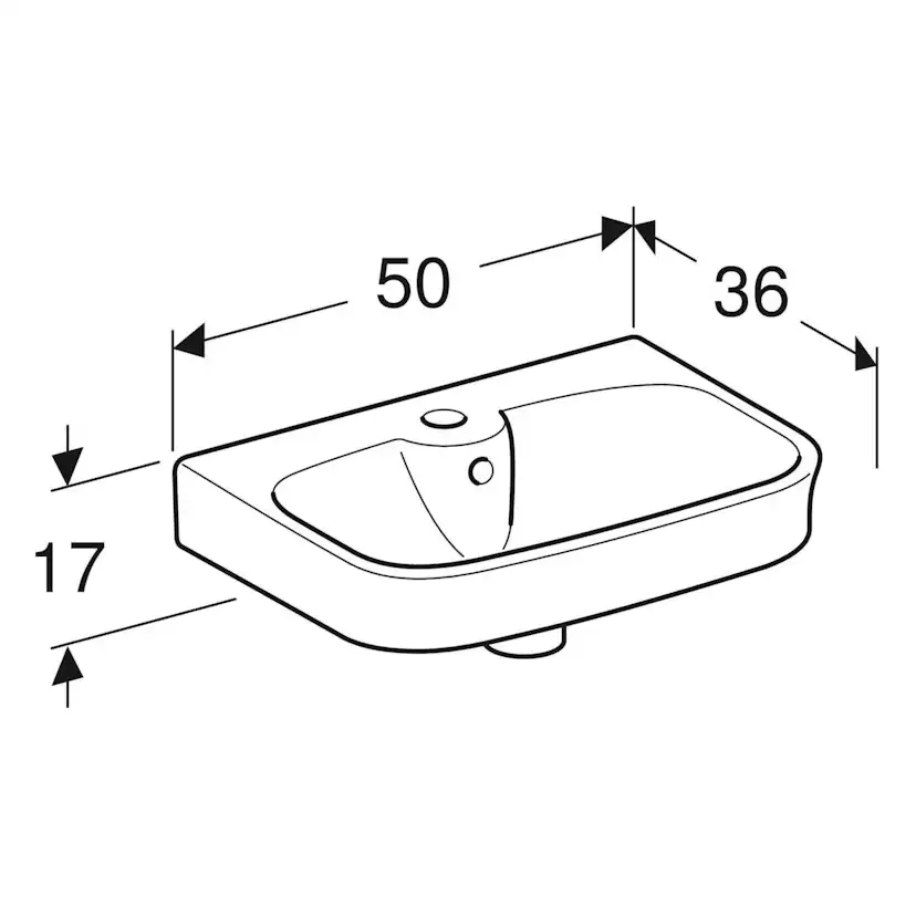 Tvättställ Ifö Vinta Rektangulär