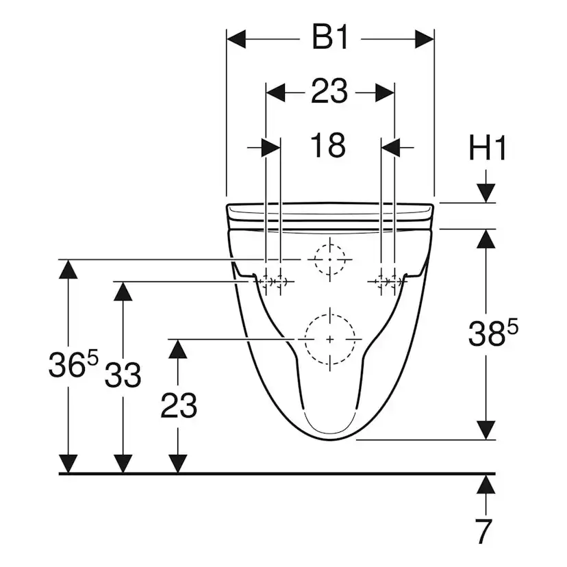 Vägghängd Toalettstol Ifö Vinta Rimfree