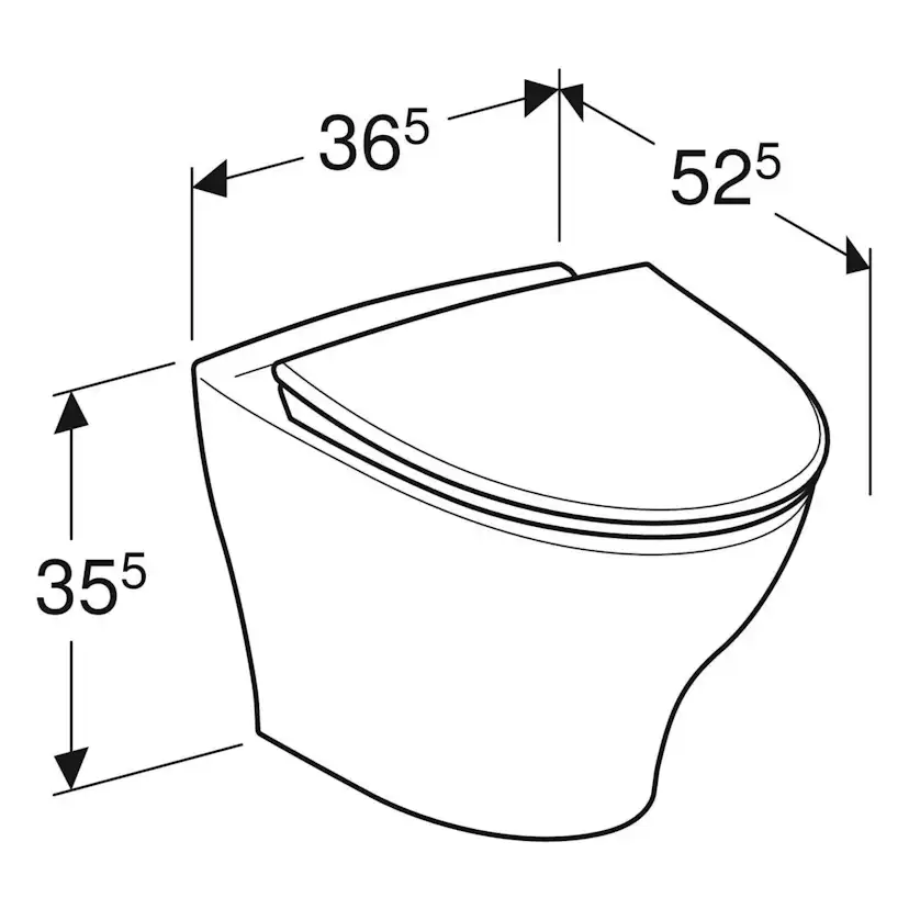 Vägghängd Toalettstol Ifö Vinta Art Rimfree