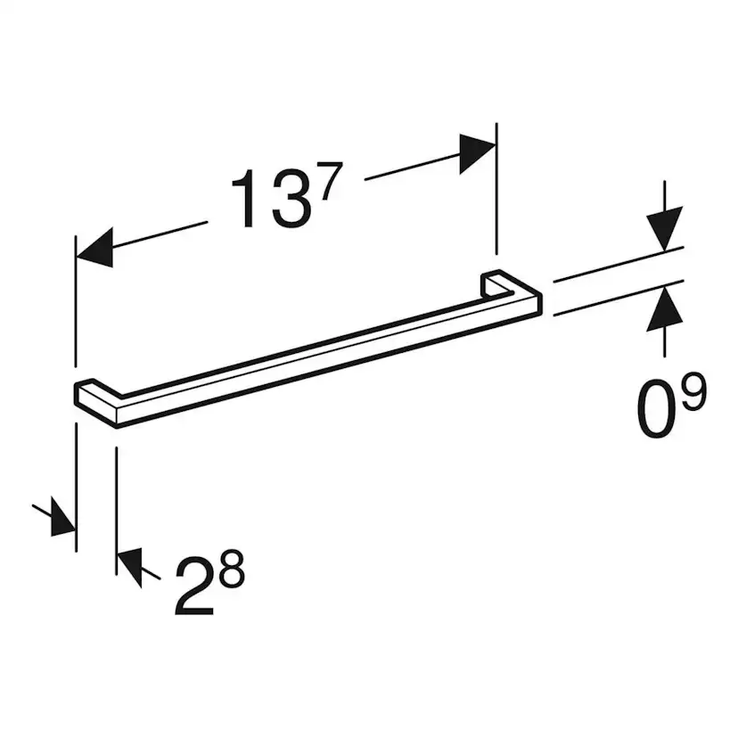 Handtag Ifö Elegant 137 mm