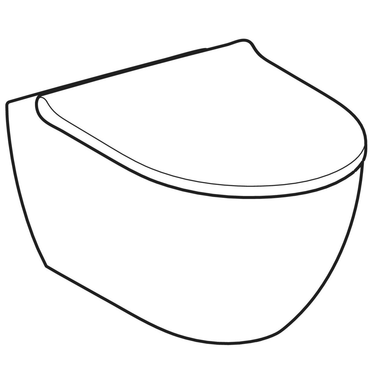 Vägghängd Duschtoalett Geberit Acanto TurboFlush