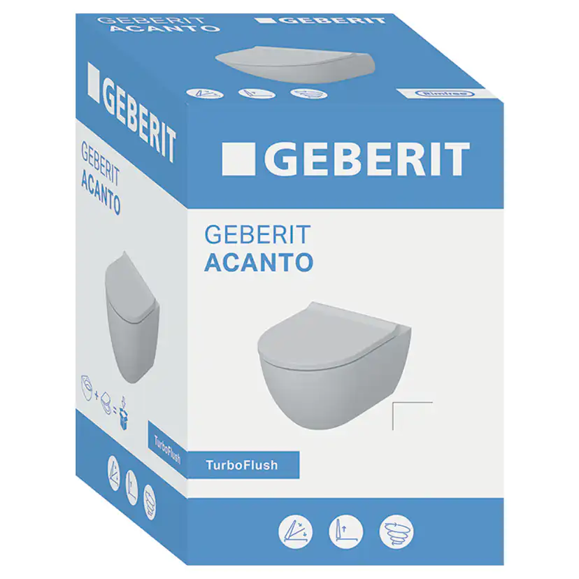 Vägghängd Duschtoalett Geberit Acanto TurboFlush