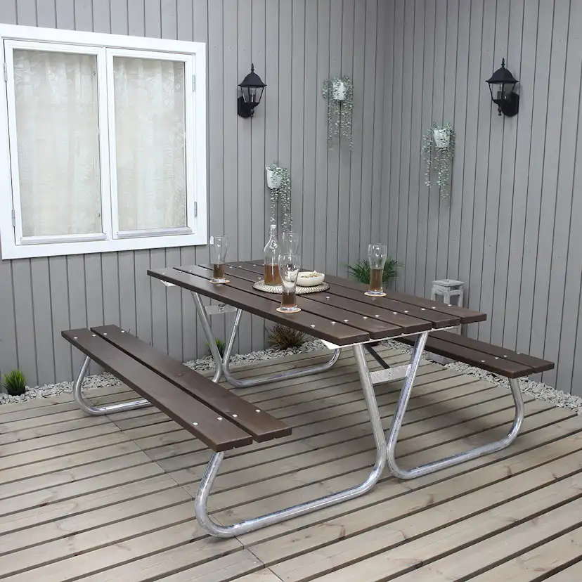 Picknickbord Baltic Garden Stabil Utan Ryggstöd