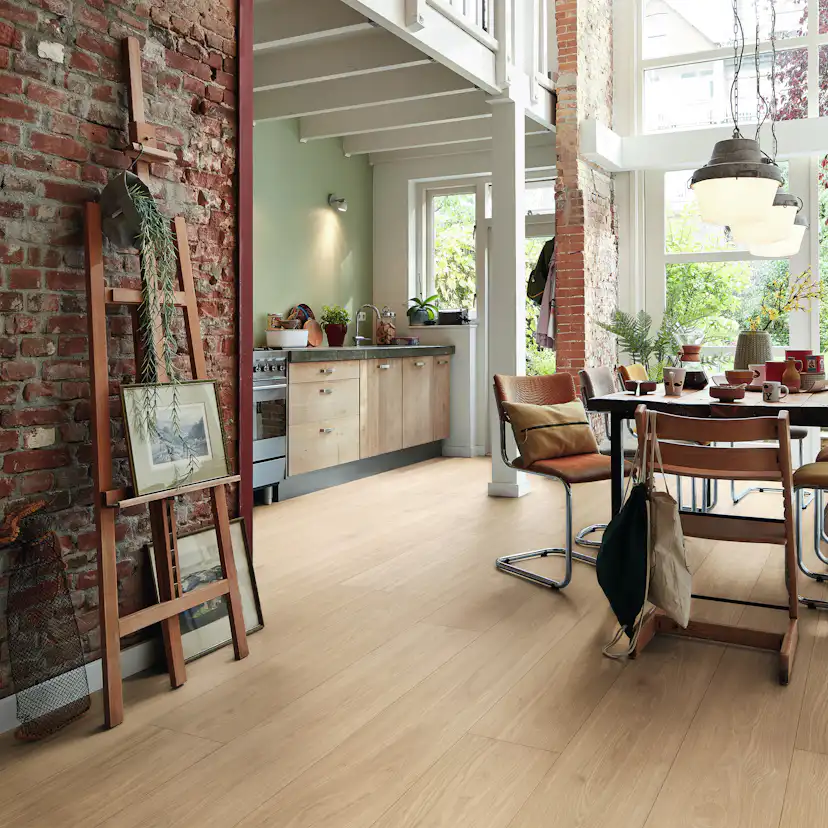 Trägolv Meister Off-White Harmonious Borstad Ek