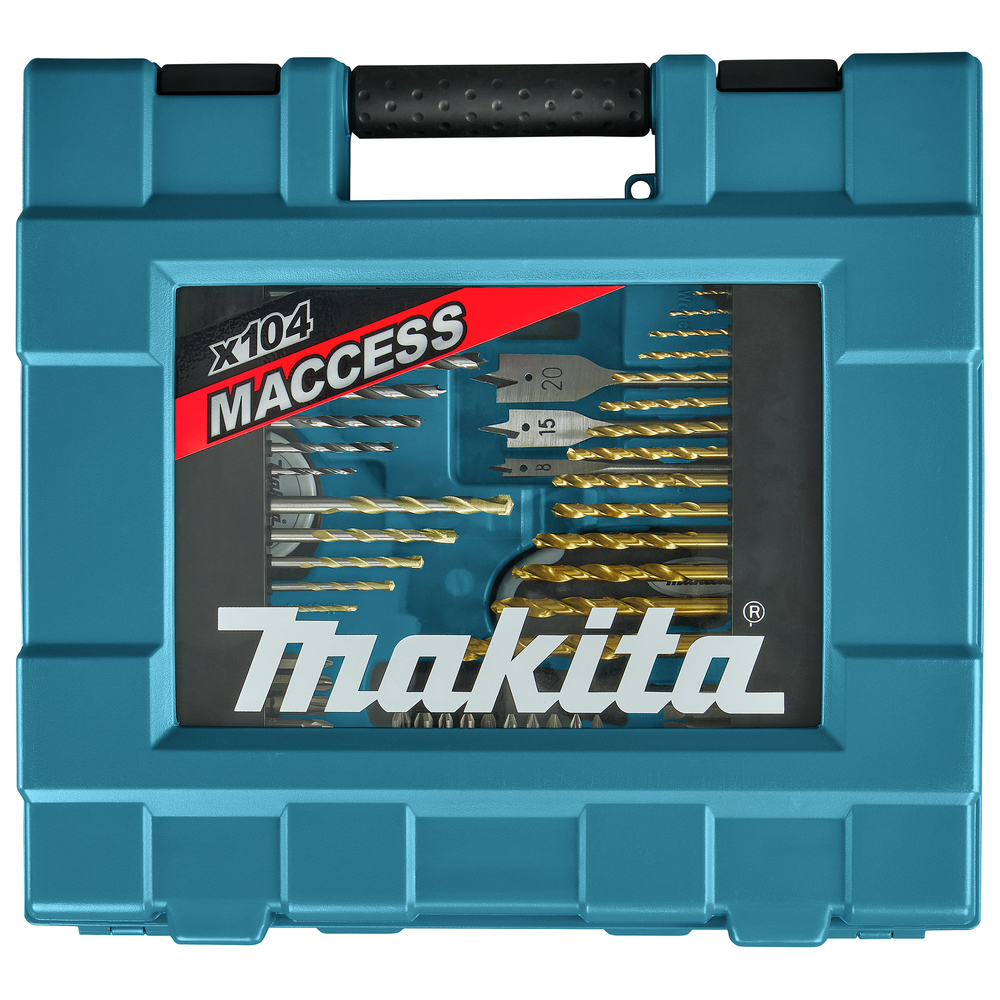 Borr- och bitssatss Makita D-31778 104 delar
