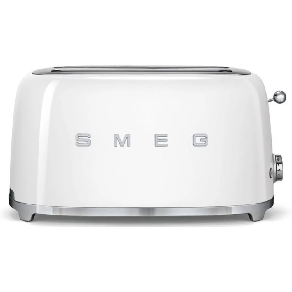 Brödrost Smeg TSF02WHEU Vit 50-tals Retro Design med Extra Breda Fack
