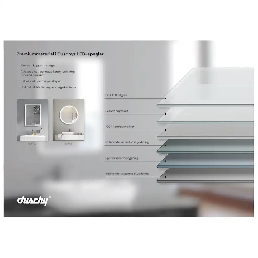 Spegel Duschy Rektangulär