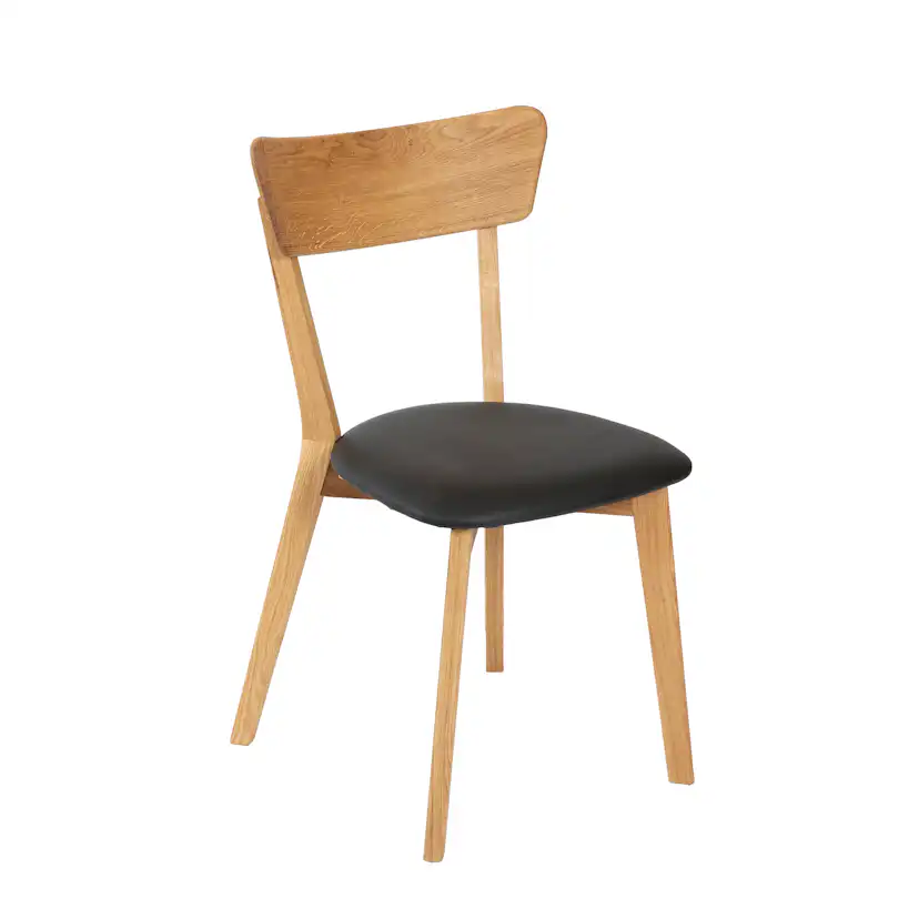 Matgrupp Stenexpo Alborg Förlängningsbart Bord & 4 Växjö Stolar i Massiv Oljad Ek