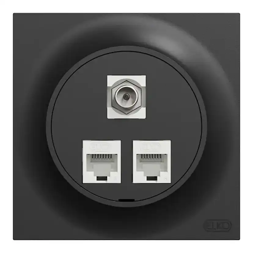 Vägguttag Elko One Modularuttag 2x8 K6 UTP
