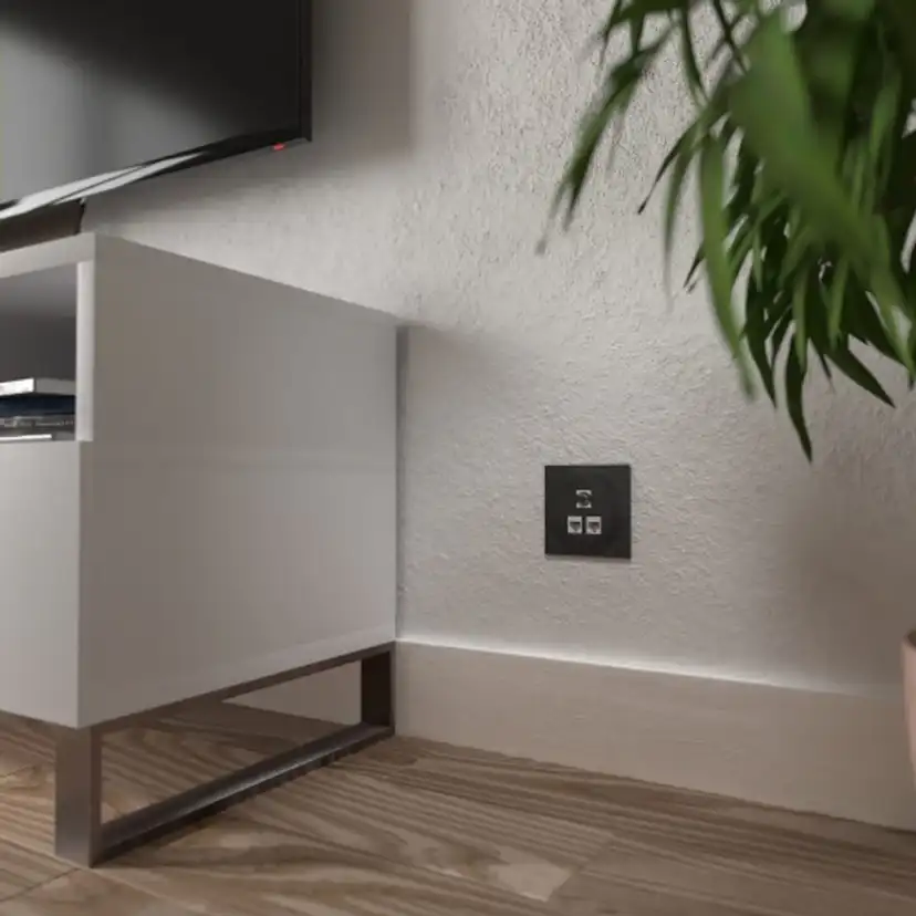 Vägguttag Elko One Modularuttag 2x8 K6 UTP