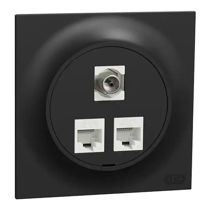 Vägguttag Elko One Modularuttag 2x8 K6 UTP