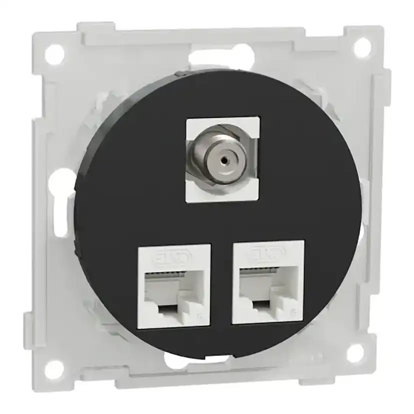 Vägguttag Elko One Modularuttag Infälld RJ45 Cat.6 UTP