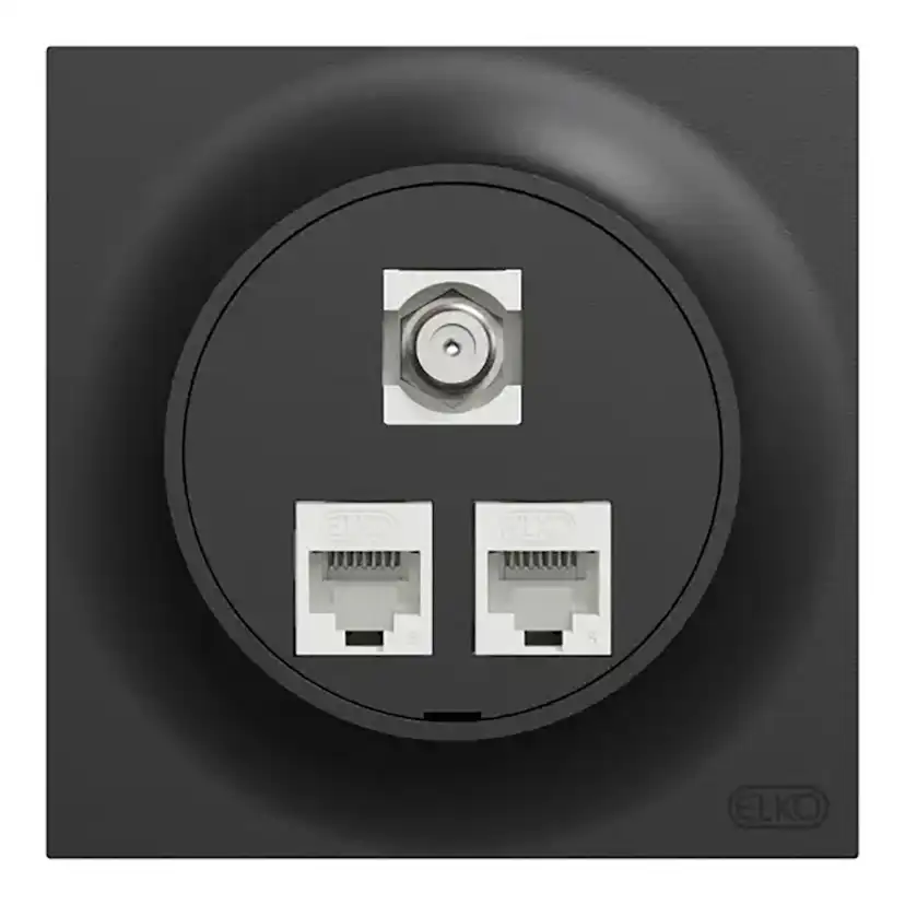 Vägguttag Elko One Modularuttag Infälld RJ45 Cat.6 UTP