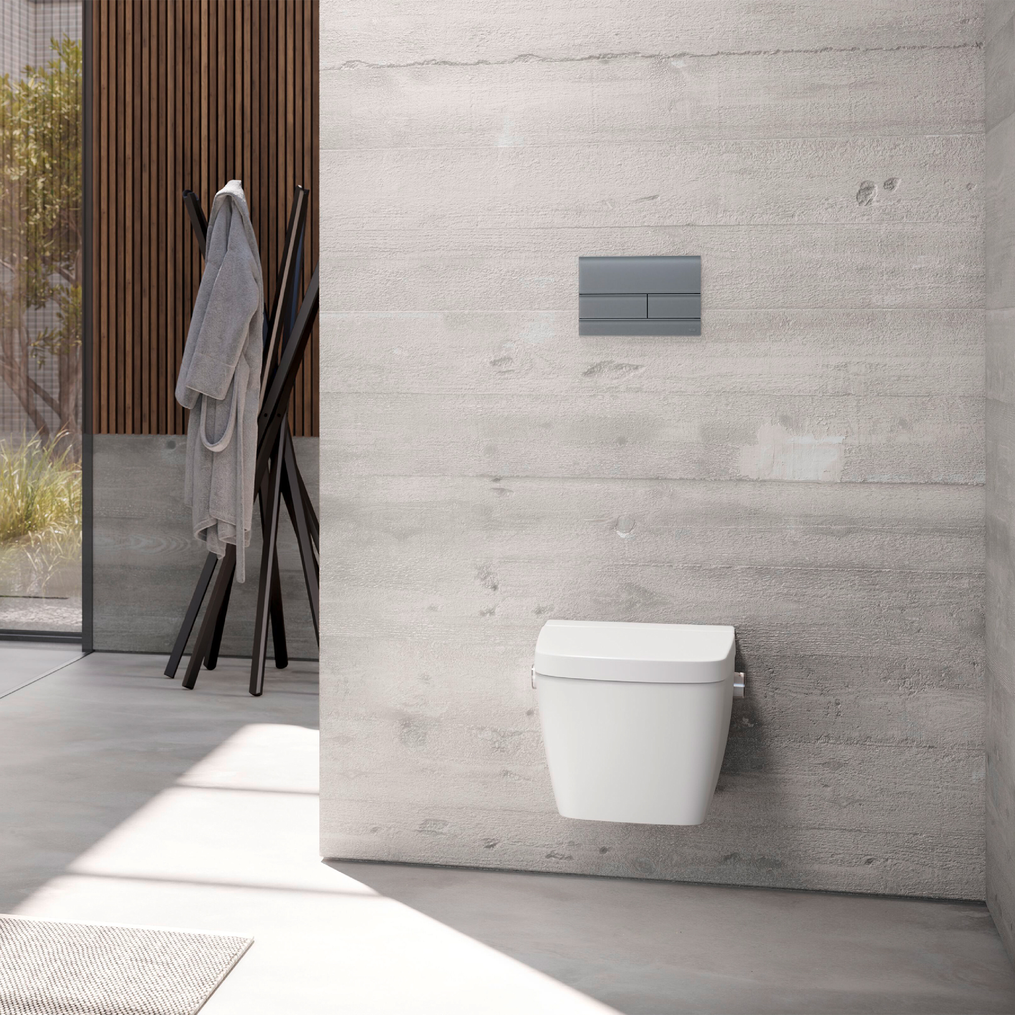 Spolknapp TECE Square Premium Glas för Badrum