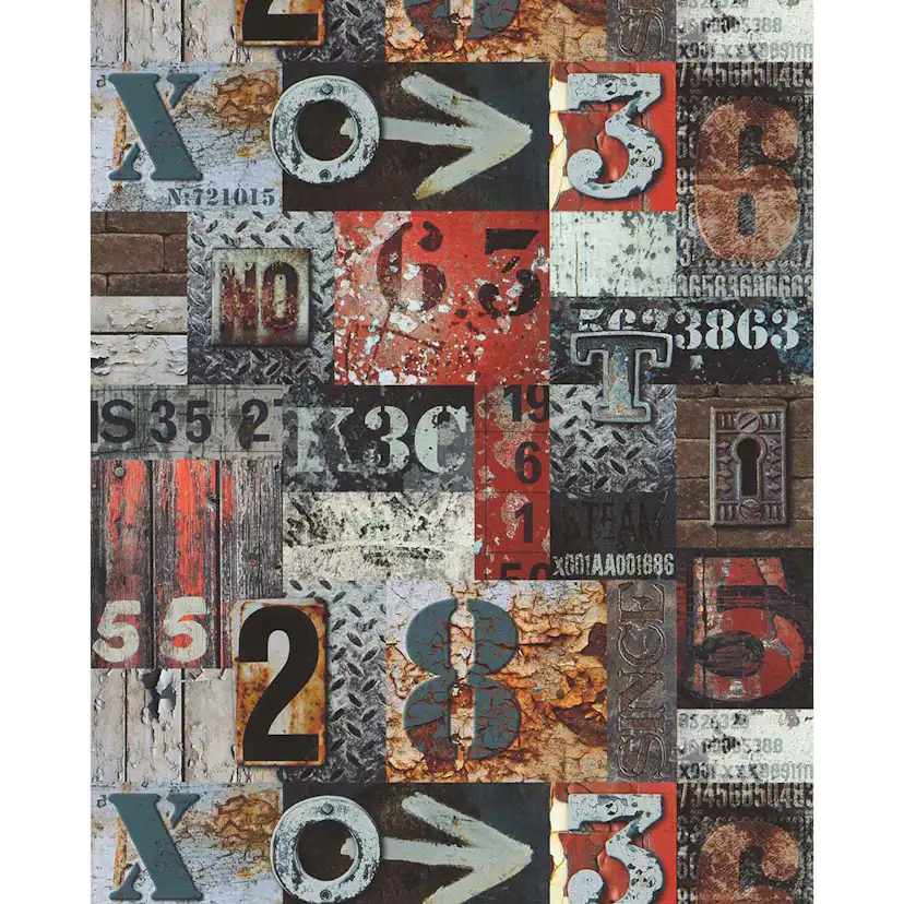 Tapet Lutéce Lettrage Rouge 51171510