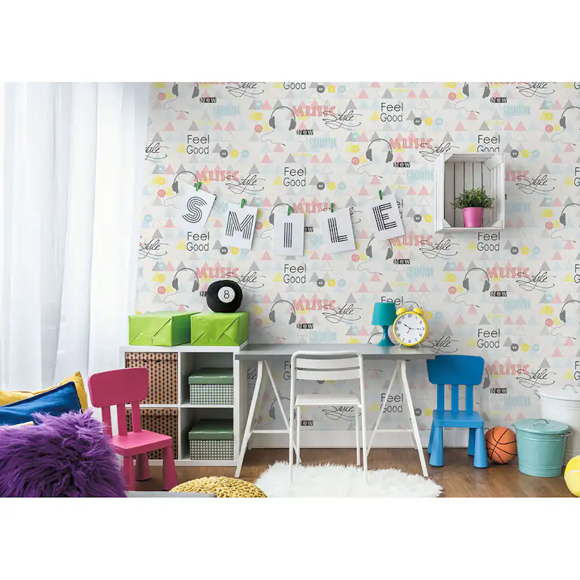 Tapet Lutéce Music Rose 51172103