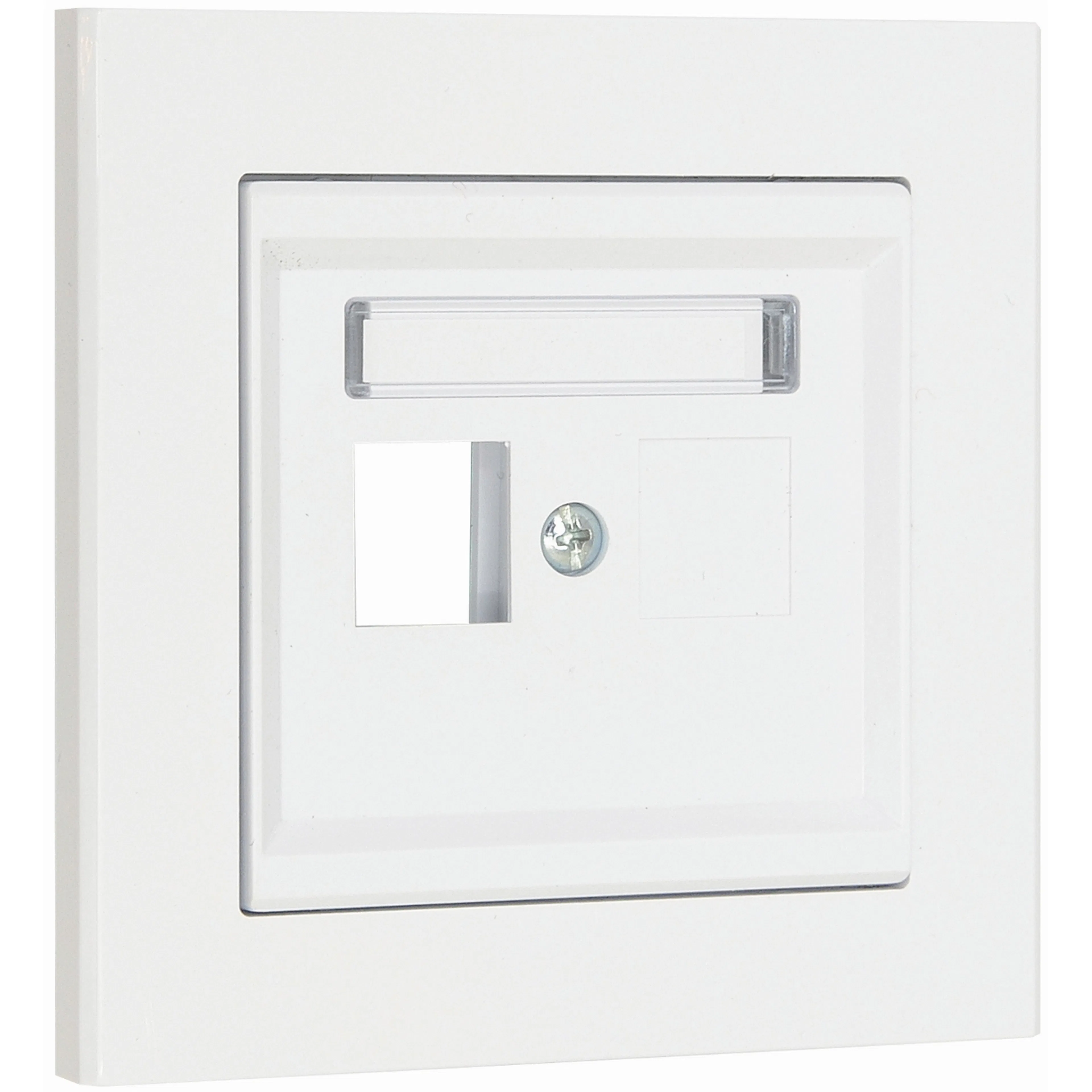 Centrumplatta Malmbergs Optima Rak 1-V Vit